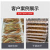 Plastic single freezer freezer tray plastic basket rectangular drying tray drying basket seafood dry goods basket drain basket No. 3 short big eye single freezer 580*390*55mm