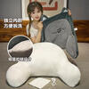 Jingyan Bedside Cushion Large Backrest Bed Soft Cover Sofa Dormitory Sleeping Pillow Waist Support Cushion Pillow Back Cushion Upgraded Heating Husky Hot Compress Waist Warmer Pillowcase Large Ergonomic/Skin Friendly Fabric/Removable and Washable
