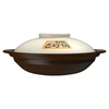 Kangshu casserole household stew pot gas high temperature resistant dry-cooked clay pot rice shallow pot commercial gas stove special casserole ceramic pot heat-resistant ancient casserole for 3-5 people 2500ml