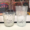 SMVP glacier cup pattern glass cup high-looking water cup women's juice drink cup ins wind tree pattern coffee cup beer transparent short style 1 piece + tall style 0 points 1ml 1 piece