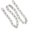 Hesdige 304 stainless steel chain iron chain lifting chain guardrail chain chandelier thick iron chain swing chain Jingcang flash delivery 5mm thick 1 meter long JG-1907