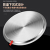 Clang soup bucket lid 304 stainless steel thickened round flat lid large pot lid large bucket lid cylinder pot lid sold separately lid inner diameter 35CM extra thick 304 stainless steel 35cm