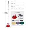 QER intelligent automatic cleaning machine household wireless mop electric cleaning machine floor tile glass bathroom roof floor sofa car waxing artifact handheld mop Chinese red (9 mop heads)