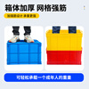 Plastic turnover box with lid, parts and material box, turtle and fish farming logistics storage box, plastic basket rectangular box, outer size #750*565*400mm 138L blue white/red/yellow/green contact remarks