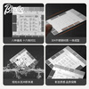 Bincoo coffee bean grinding scale reference card coffee powder thickness comparison