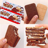 Ferrero Kinder Cards milk chocolate sandwich crackers 128g imported breakfast snacks