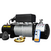 Electric winch 12v off-road self-rescue car winch 24V vehicle-mounted crane electric hoist winch small winch 24V 3500 pounds + line control switch