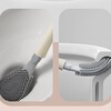 Mr.Bin punch-free toilet brush for home wall-mounted toilet special brush without dead corners and gaps to clean the bathroom artifact clean set water droplet toilet brush combination | two pieces in total