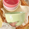 Macaron color ceramic bowl cream color high value household underglaze color tableware ins new rice bowl dessert bowl warm style for a family of four four bowls