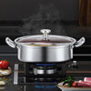 100 yuanyang pot without odor 316 stainless steel extra thick hot pot with lid food grade one-piece shabu-shabu 36cm