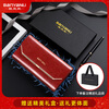 Banyanu Wallet Women's Long Genuine Leather 2024 New Large Capacity High-end Money Pursing Red Coin Purse Counter Wallet Burgundy-Anti-Theft Brush