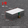 Meikejie galvanized sheet take-out box with lock storage box storage carpentry portable iron box large iron hardware tool box No. 2 storage box tin box + lock