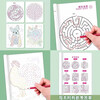 Magic Thread, a complete 4-volume concentration training maze challenge game, educational children's whole brain left and right brain development, thinking training, elementary school students' high-difficulty interesting attention digital connection drawing book