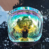 Orz motorcycle retro helmet bubble mirror goggles half-cover helmet half helmet windproof universal transparent lens sunglasses transparent single bracket