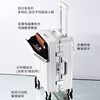 World Geographic Germany front-opening suitcase for men and women aluminum frame trolley case password travel bag 20 inches ivory white