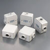 Type 86 Aluminum Alloy Square Wiring Box Exposed and Concealed Threading Switch Bottom Box H50 Three-Proof Type 86 DN20 (3/4 Six Points) One Pass