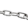 Hesdige 304 stainless steel chain iron chain lifting chain guardrail chain chandelier thick iron chain swing chain Jingcang flash delivery 5mm thick 1 meter long JG-1907