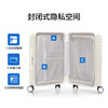 American travel suitcase 28-inch universal wheel trolley case, fashionable pressure-resistant large-capacity suitcase, milky white NL8 password box