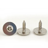 Qinkai PWA M nickel-plated enlarged pad cross round head with pad self-tapping screws large cap round head with interposed screws enlarged and hardened M4*9*14 (100 pieces)
