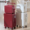 WEOBGR SABER Swiss Army Knife wedding burgundy suitcase mother bride's dowry wide trolley wedding dowry pair of password boxes burgundy mother and daughter suitcase set 20 inches suitable for travel of about 5-10 days