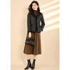 Kebei's double-sided Xiaoxiangfeng woolen coat for women winter new style plus velvet thickened plush short top black M