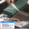 Initial idea of whetstone holder, whetstone, 304 stainless steel household sink, adjustable thickened telescopic knife sharpener artifact, stainless steel whetstone + whetstone, whetstone color random