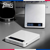 Bincoo coffee scale smart home kitchen scale Italian coffee bean electronic scale charging with timing scale small high-precision scale black-smart electronic scale 3kg 0.1g