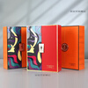 Bozhi red wine gift box empty box high-end red wine packaging box empty box 2 bottles of wine gift box 750ml art painting can be customized red long label