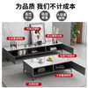 Gufanfeng TV cabinet floor-standing 2026 latest modern simple home living room high coffee table TV cabinet combination set 1.2 meters TV cabinet white floor-standing upgraded version assembled