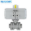 NANVA pneumatic stainless steel medium pressure internal thread ball valve 2000WOG PN63 Q611F-63P DN15-304