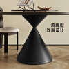 Delifeng Slate Dining Table Home Medieval Style Dining Table Round Table Black Minimalist Thickened Full Support Carbon Steel Retro Round Dining Table Single Dining Table 1.2 Meter Table Without Turntable Swallowtail Butterfly