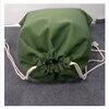Large-capacity express delivery bag extra thick canvas storage bag durable canvas drawstring bag moving packing bag cloth bag small size 34*49cm military green