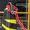 Dingtongtong plastic warning chain red and white plastic chain road cone chain isolation chain yellow and black chain 3 meters (red and white)
