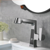 Hansgrohe high-end all-copper gun gray digital display lift pull-out hot and cold faucet bathroom washbasin bathroom cabinet basin gun gray model
