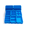 Plastic box grid box multi-grid storage box storage box screw storage partition tool parts box turnover box thickened turnover box 350 large four-grid 375*276*83 (thickened)