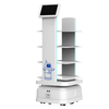 The delivery robot has a large load-bearing capacity, can be customized, and can be mounted on an elevator. It is suitable for various delivery scenarios. White