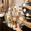 KAMAN high-looking desktop cosmetics storage box new skin care products transparent dressing table Internet celebrity lipstick rotating storage rack 360 rotation transparent 1 piece