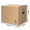 Qingye wood moving carton office carton with buckle handle 60*40*50cm 5 pieces