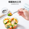 CAMUZ Food Grade 316 Stainless Steel Portable Tableware Chopsticks Spoon Set Student White-Collar Single Cutlery Box White