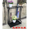 Umbrella stand hotel lobby floor-standing creative umbrella bucket iron umbrella storage rack hanging umbrella stand 36 holes 32 hooks bronze bold and enlarged