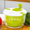 Enshousu salad vegetable dehydrator and dryer kitchen fruit and vegetable washing and drying machine to remove water and remove water artifact drain basket 5 liter large capacity vegetable dehydration basket