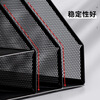 Four Seasons Nianhua Vertical Thickened Installation-free Metal File Frame Two Columns and Three Layers Office Storage Strong Metal Load-bearing Desktop Neat File Shelf Bookshelf Back-to-School Stationery