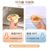 Baijie disposable lunch box biodegradable corn starch round 350*20 set food-grade fast food packaging box microwaveable