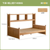 Genji Muyu Children's Furniture Solid Wood Children's Bed Multifunctional Bed Cabinet Integrated Bedroom Small Apartment Storage Bed 1.2m Single Bed for Boys and Girls Lower Bed + Low Upper Cabinet 1200mm*2000m