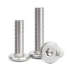 Jinchao 304 stainless steel furniture large flat head hexagonal head bevel screw round head bevel screw bevel bolt M2-M12 M8*30 (5 pieces)
