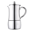 Minos moka pot stainless steel household coffee pot convenient espresso outdoor coffee pot 4 servings (about 200ml)