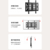 Zijian TV Mount (32-150 inches) Ultra-thin TV Rotating Telescopic Bracket Large Screen Universal Wall Mount Suitable for Xiaomi Skyworth TCL Hisense Sony Thin Model (up to Thin Wall 2.2CM)/40-85 inches Universal
