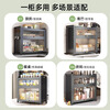 Added kitchen condiment storage rack multi-functional household countertop with cover dust-proof condiment storage cabinet storage cabinet