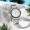 CITIZEN Watch Eco-Drive Casual Fashion Simple Men's Watch Date Display New Year's Gift 5-Year Warranty White AW1819-56A