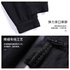 Aiwugo adult dance pants women's exercise pants carrot pants loose leg-binding body dance fitness pants black size M